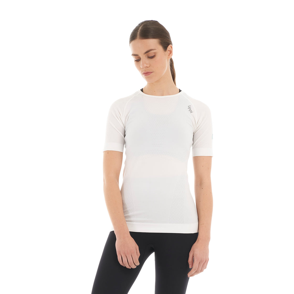 Primera Capa Mujer Skintec 1000 Seamless Short Sleeve Blanco Lippi