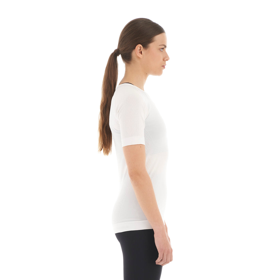 Primera Capa Mujer Skintec 1000 Seamless Short Sleeve Blanco Lippi