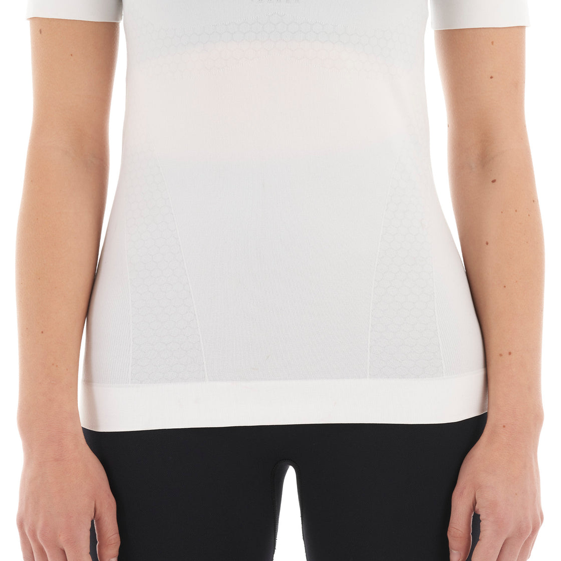 Primera Capa Mujer Skintec 1000 Seamless Short Sleeve Blanco Lippi