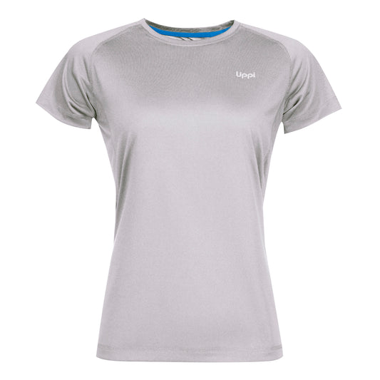 Polera Mujer Core Q-Dry T-Shirt Melange Gris Claro Lippi