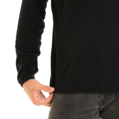 Poleron Hombre Jacaranda Nano-F 14 Zip Negro Lippi