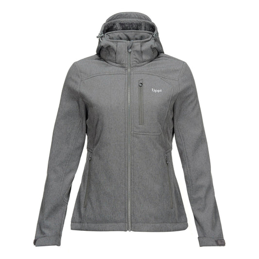 Chaqueta Mujer Macaya Softshell Hoody Jacket Melange Gris Lippi