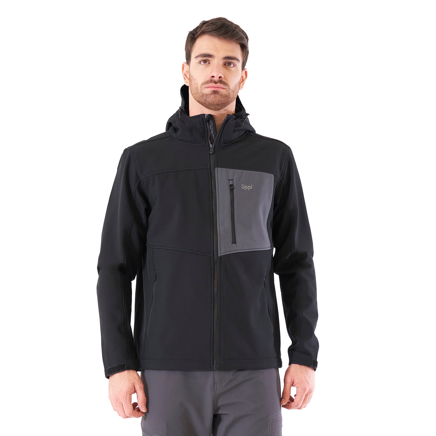 Chaqueta Hombre Macaya Softshell Hoody Jacket Negro Lippi