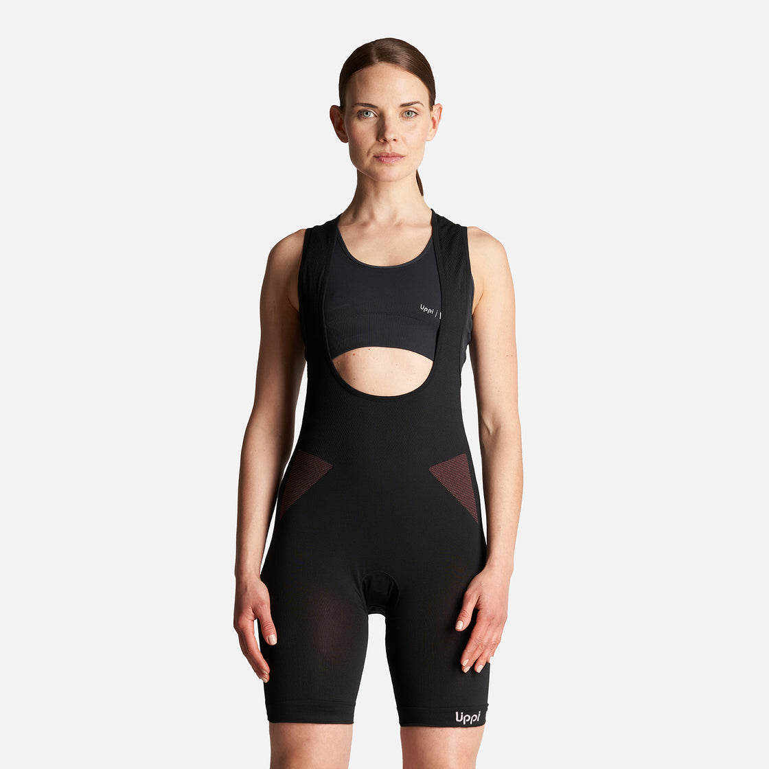 Calza Mujer 4 Bike Suit Seamless Short Grafito Lippi