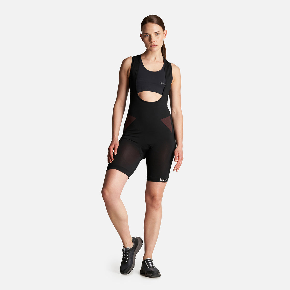 Calza Mujer 4 Bike Suit Seamless Short Grafito Lippi