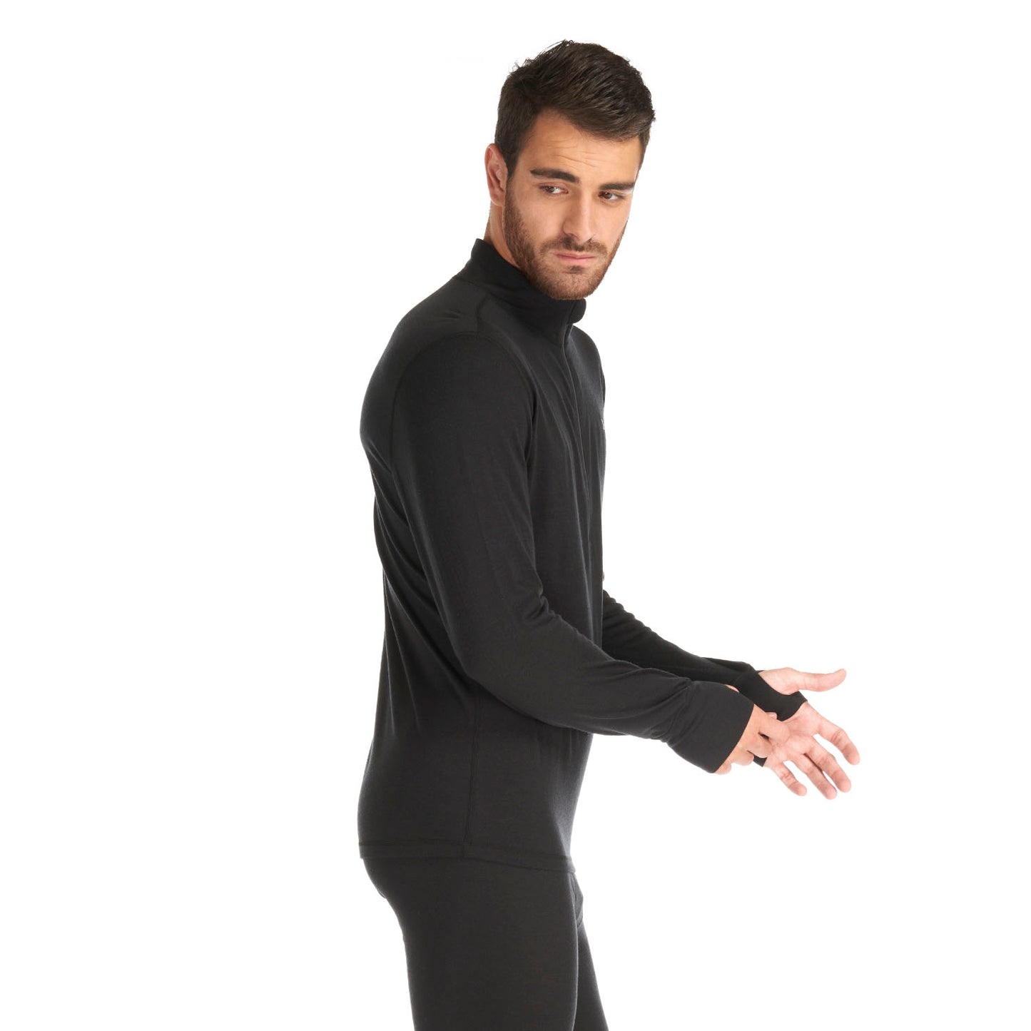 Primera Capa Hombre Skintec 3000 1/4 Zip Negro Lippi