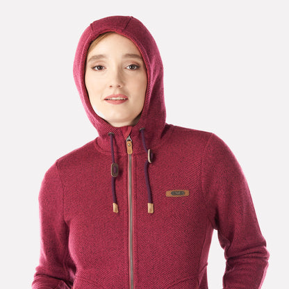 Chaqueta Mujer Alamo Blend-Pro Hoody Jacket Rosa Oscuro Lippi