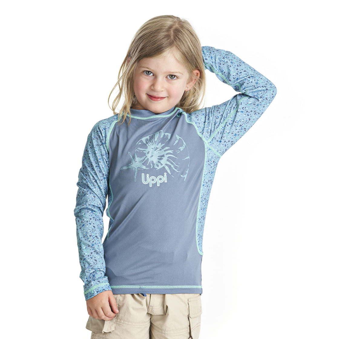 Traje de Baño Niña Sun Pro Long Sleeve T-Shirt Turquesa Lippi