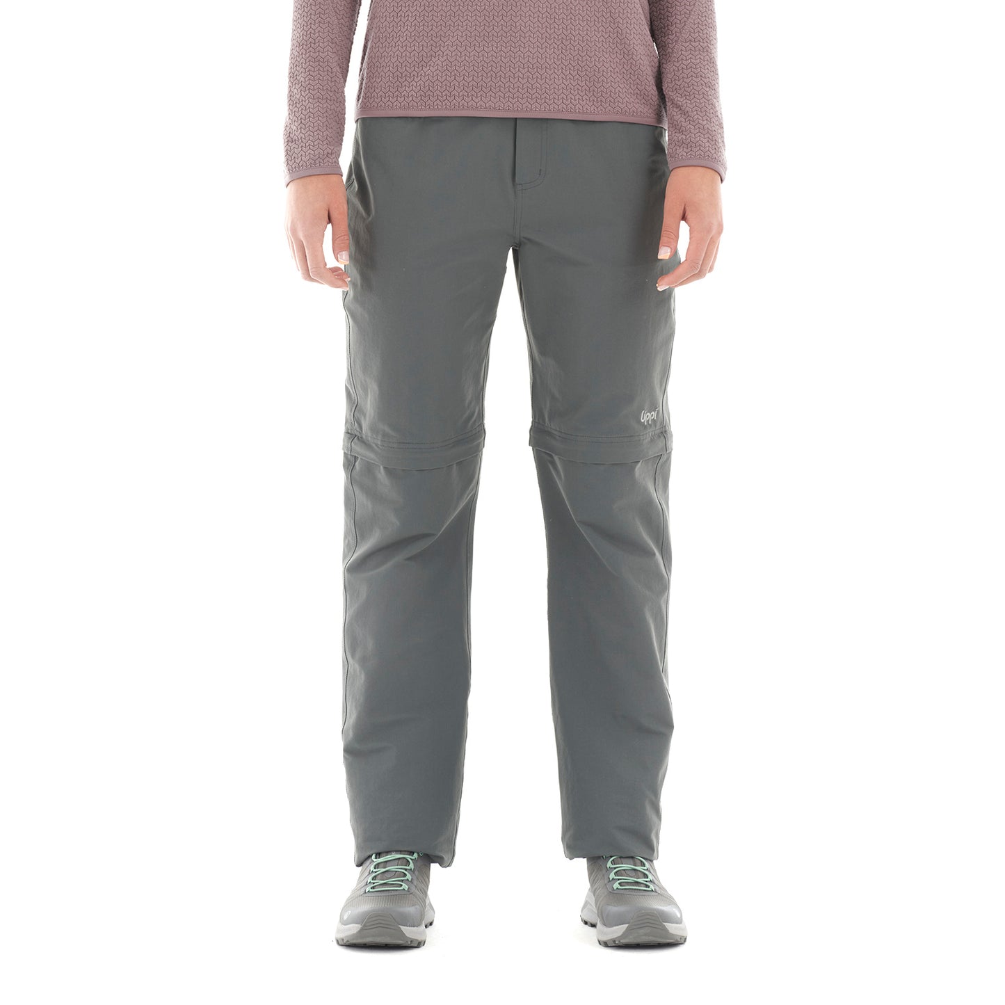 Pantalon Mujer Enduring Mix-2 Q-Dry Pants Gris Oscuro Lippi