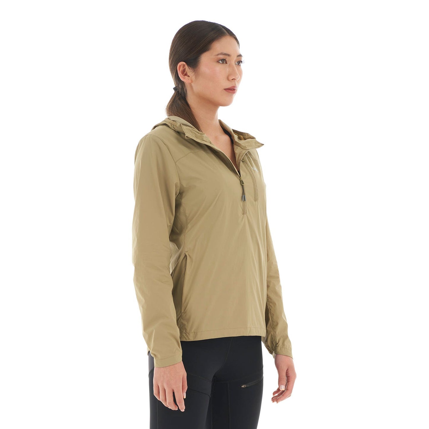 Chaqueta Mujer Spry WindBreaker 14 Zip Hoody Jacket Oliva Lippi