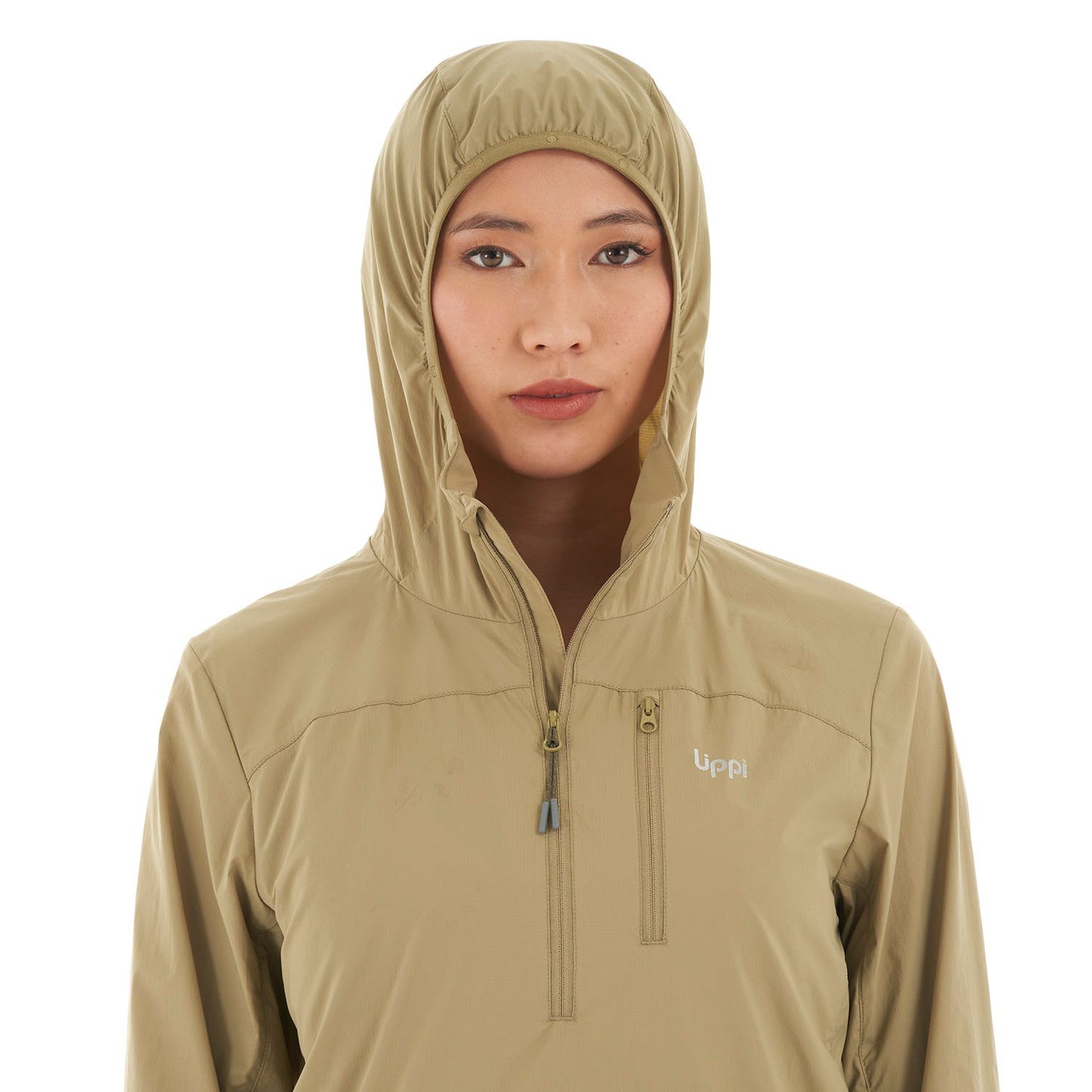 Chaqueta Mujer Spry WindBreaker 14 Zip Hoody Jacket Oliva Lippi