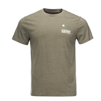 Polera Hombre Liquen Verde Melange Geography