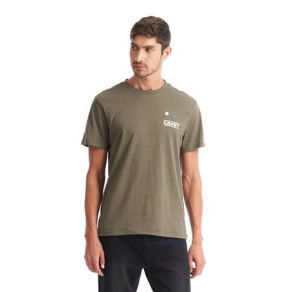 Polera Hombre Liquen Verde Melange Geography