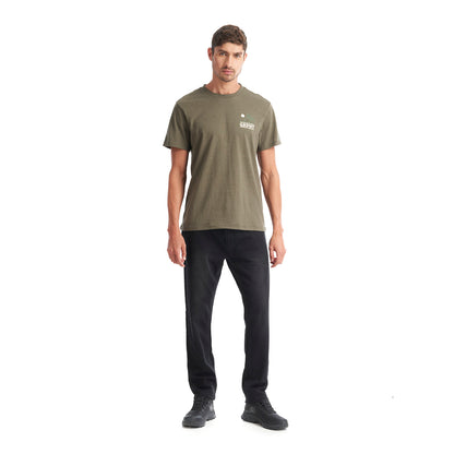 Polera Hombre Liquen Verde Melange Geography