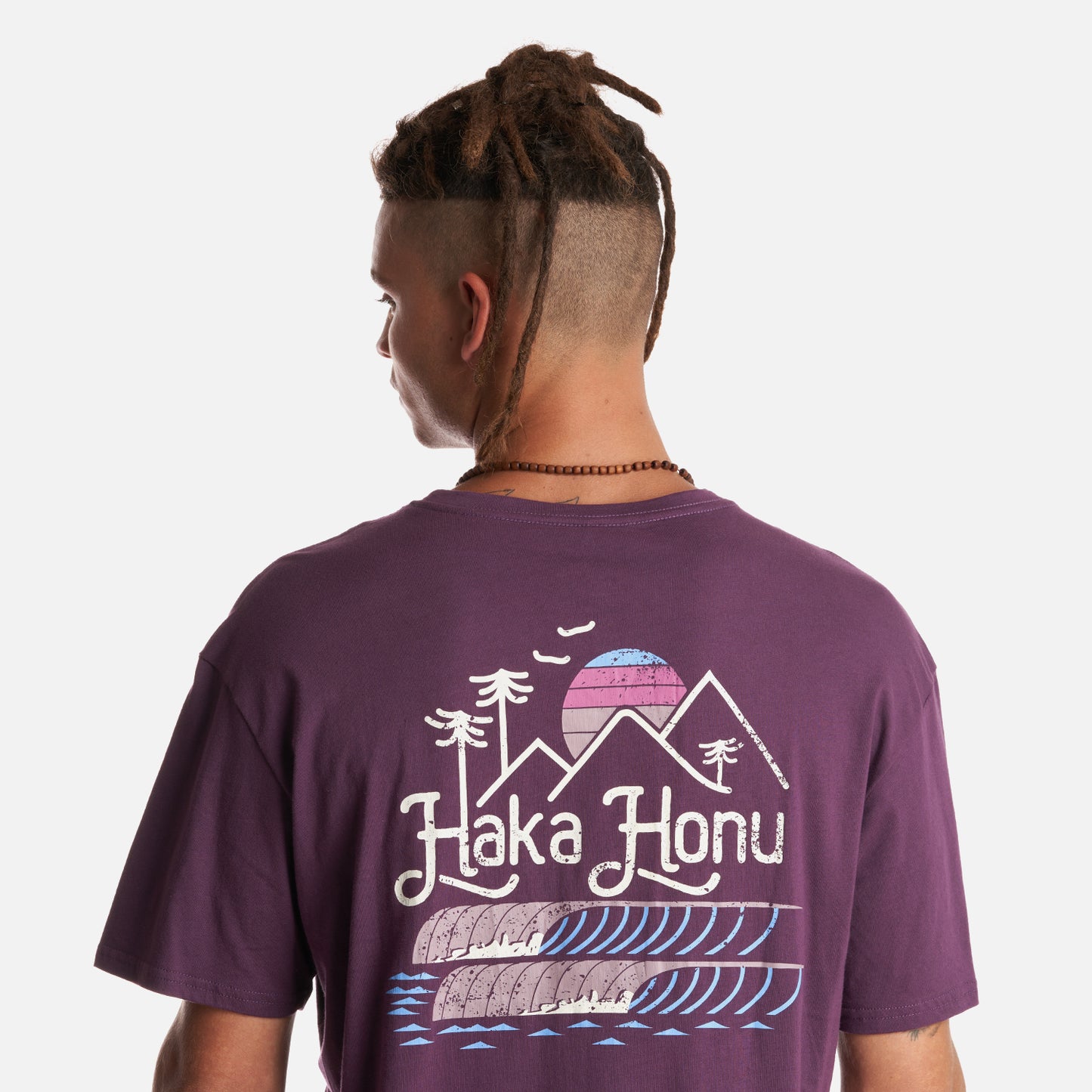 Polera Hombre Amanecer Morado Haka Honu