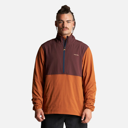 Poleron Hombre Del Sur 1/4 Zip Sin Capucha  Terracota Haka Honu