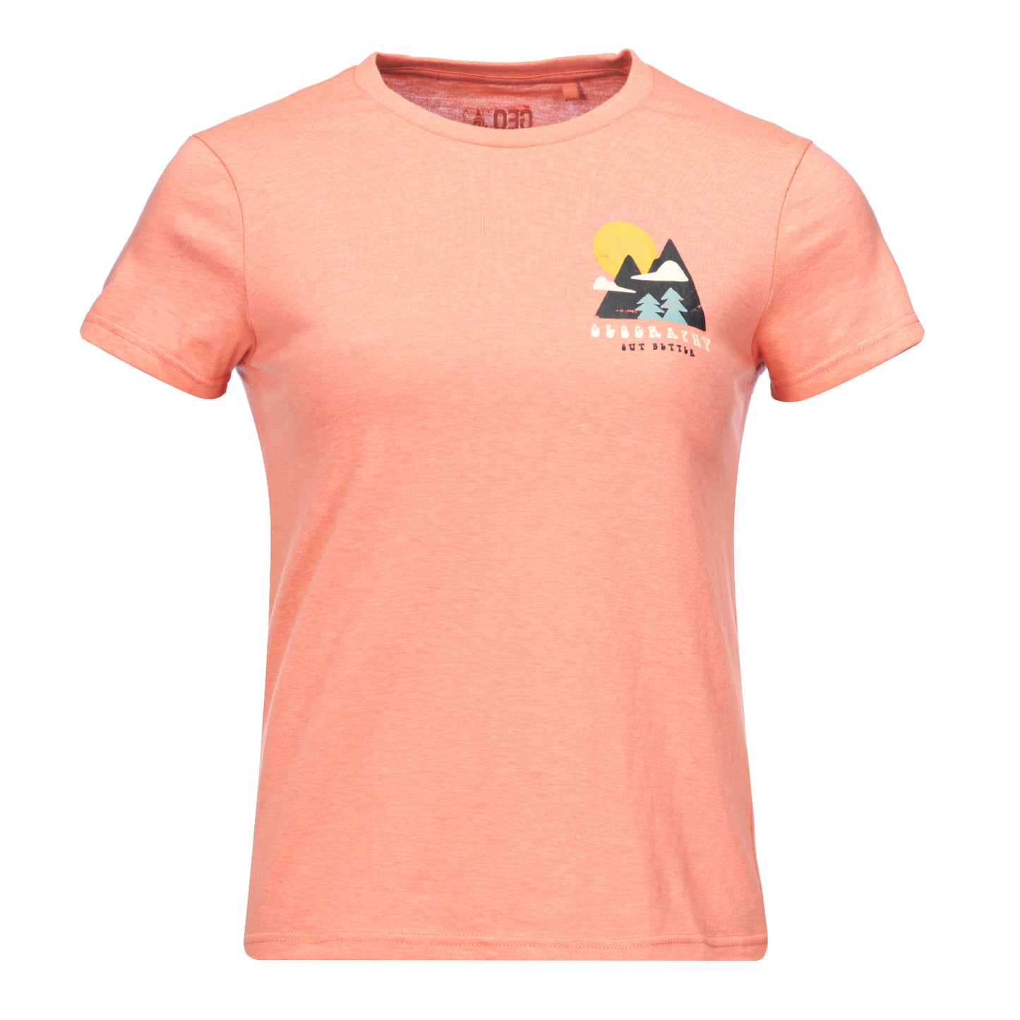 Polera Mujer Liquen Coral Melange Geography