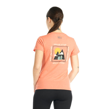 Polera Mujer Liquen Coral Melange Geography