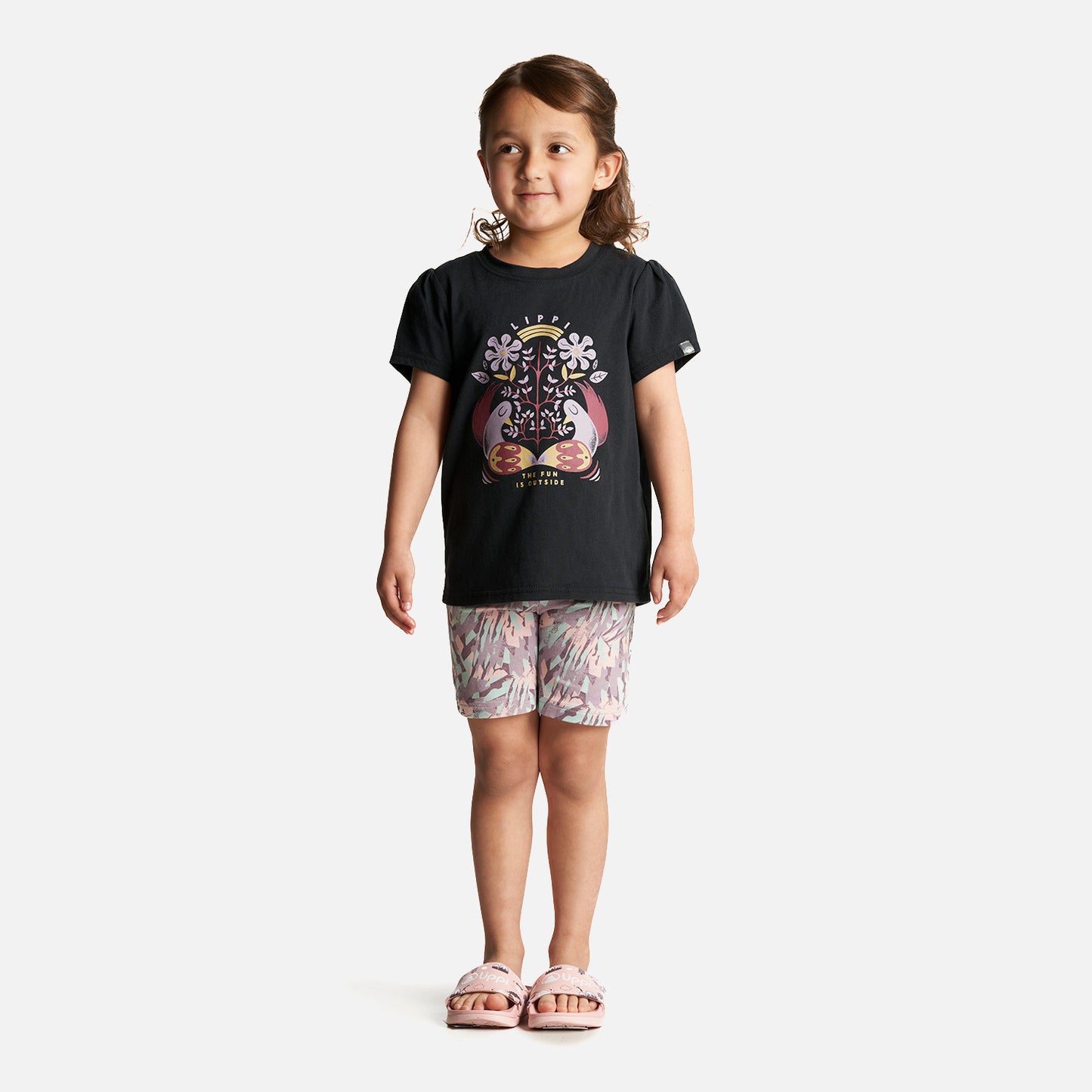 Polera Niña Country T-Shirt Negro Lippi