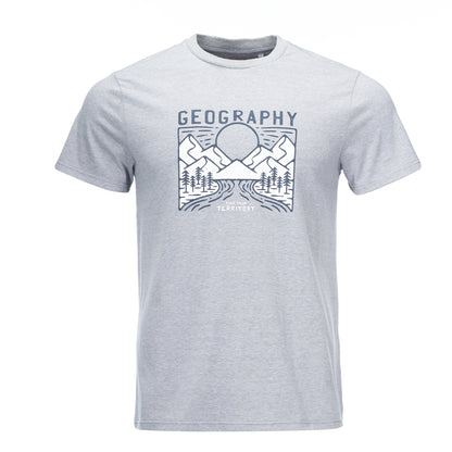 Polera Hombre Liquen Gris Melange Geography