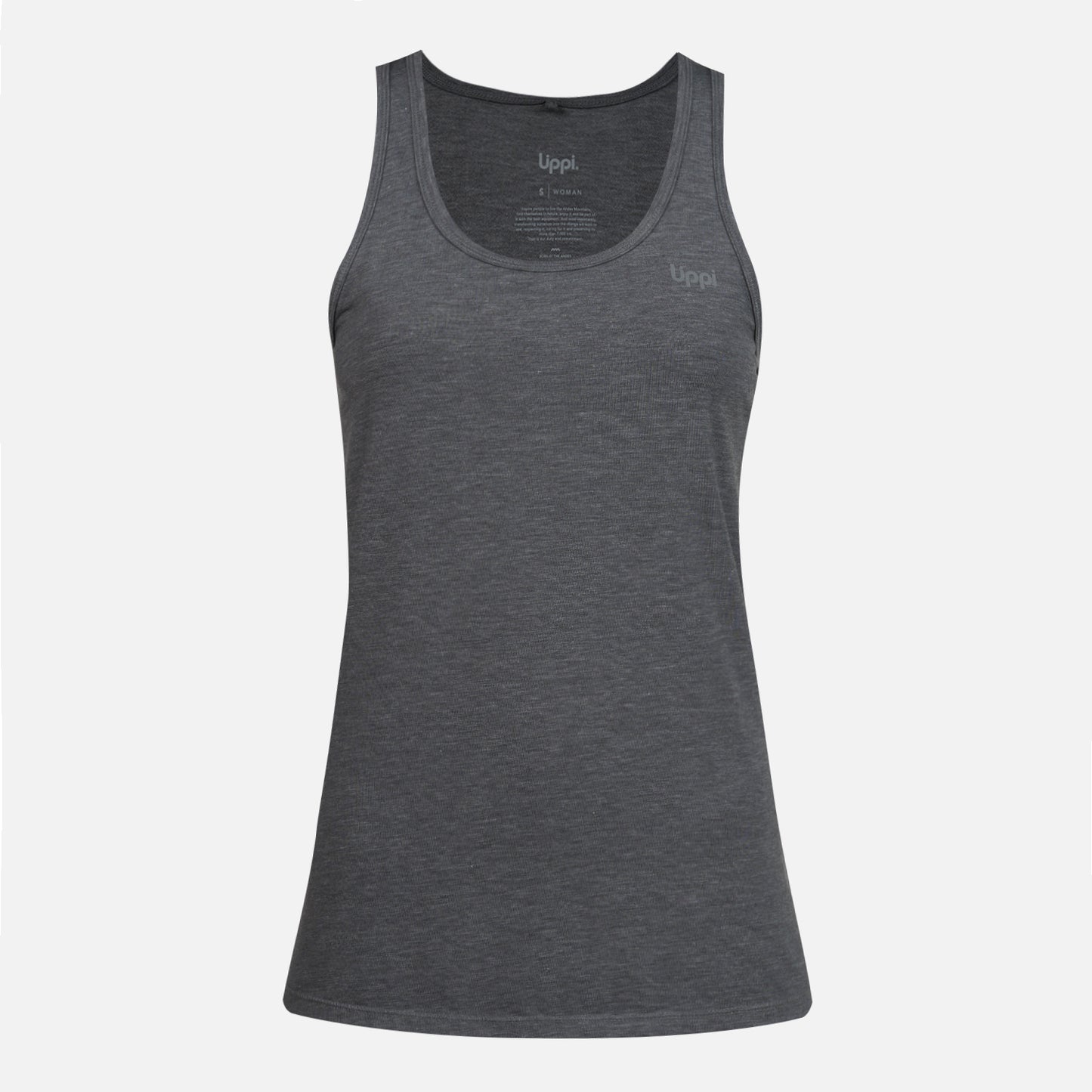 Polera Mujer Summit UV-Stop Tank Gris Medio Lippi