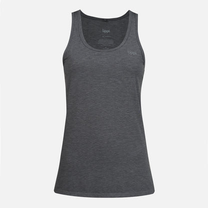 Polera Mujer Summit UV-Stop Tank Gris Medio Lippi