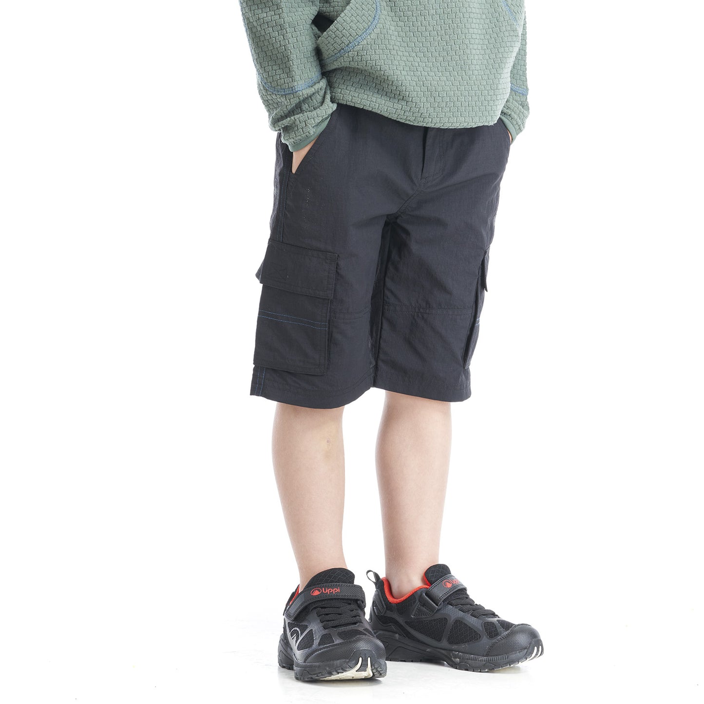 Short Niño Mini Just-Go Q-Dry Cargo Shorts Grafito Lippi