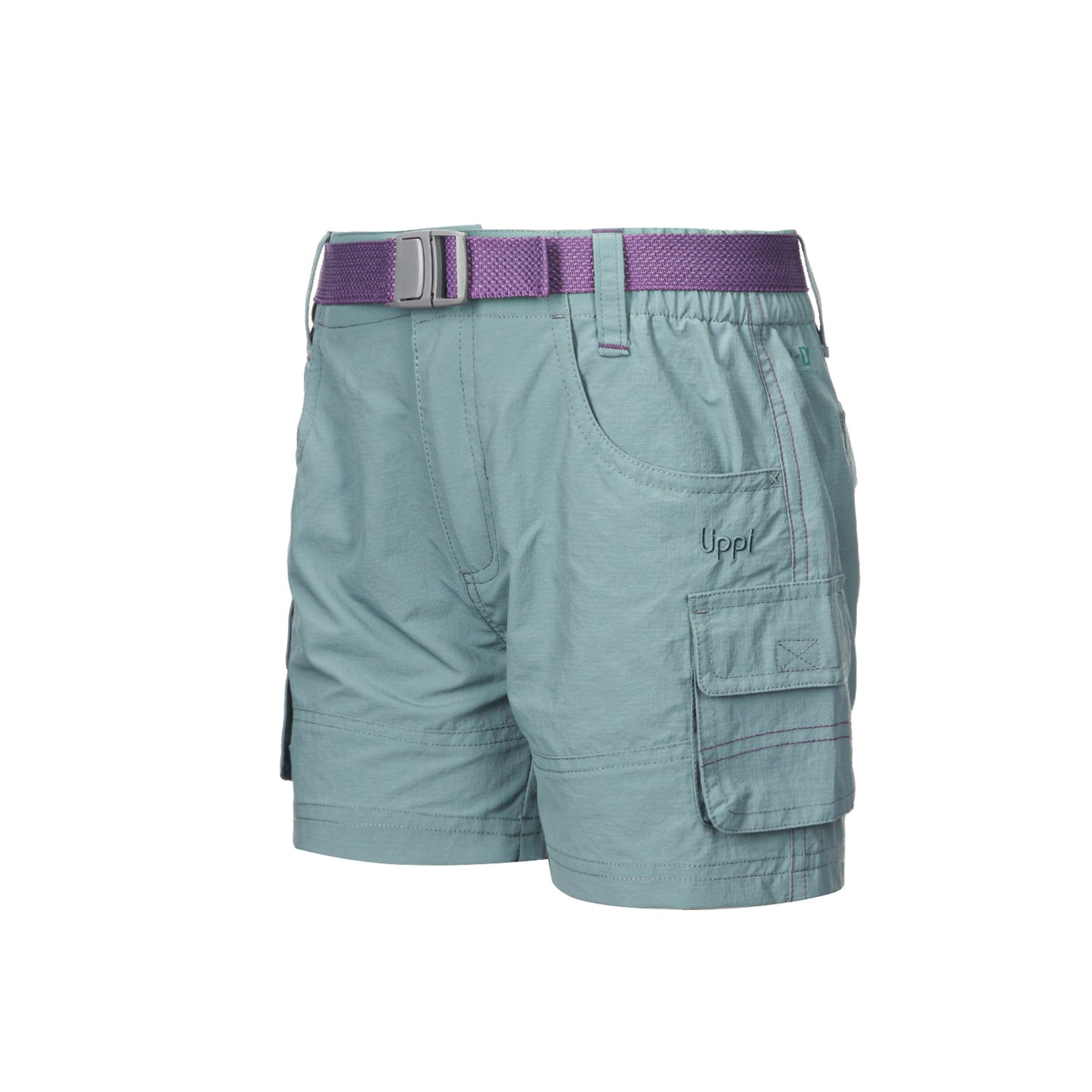 Short Niña Mini Just-Go Q-Dry Cargo Shorts Verde Grisaceo Lippi