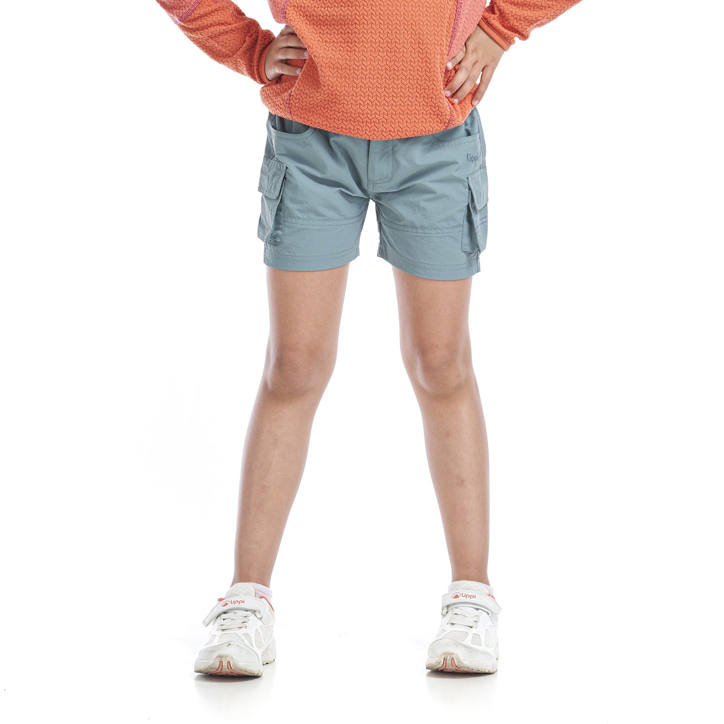 Short Niña Mini Just-Go Q-Dry Cargo Shorts Verde Grisaceo Lippi