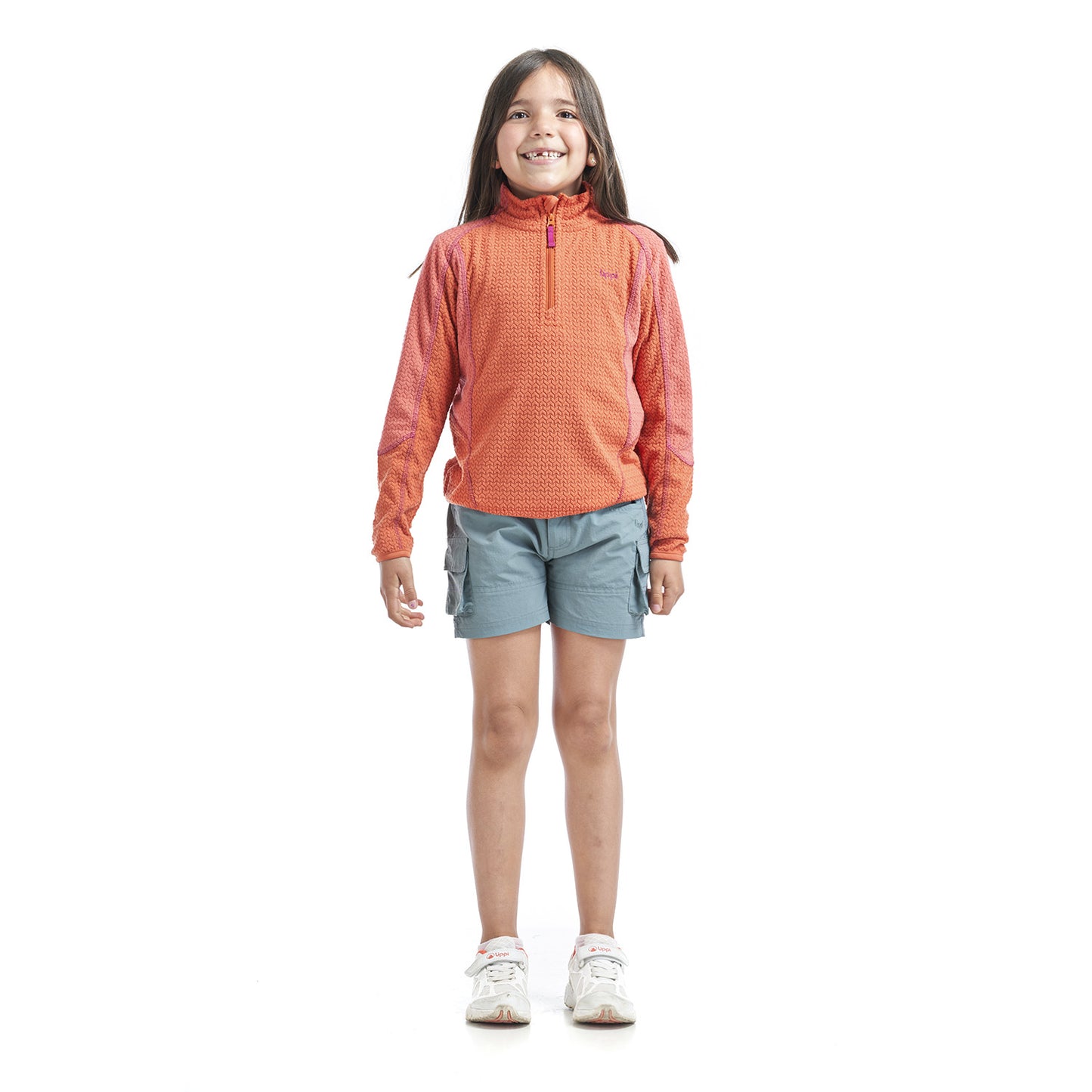 Short Niña Mini Just-Go Q-Dry Cargo Shorts Verde Grisaceo Lippi