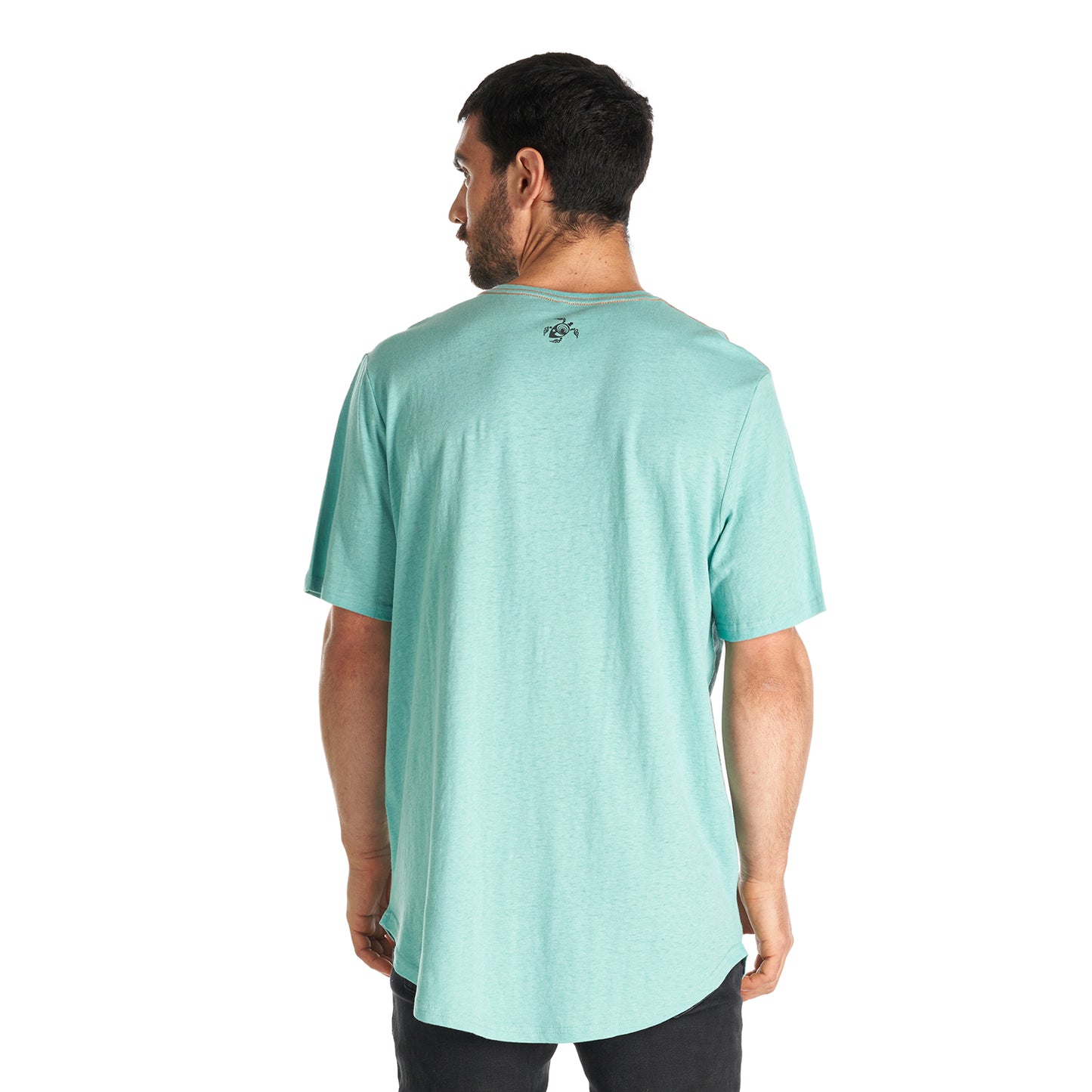 Polera Hombre Natural Celeste Haka Honu