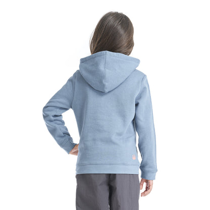 Poleron Niña Insigne Hoody Sweatshirt Azul Grisaceo Lippi