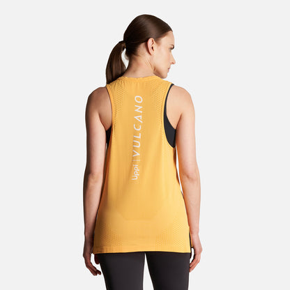 Polera Mujer 4 Run Seamless Trail T-Shirt Amarillo Lippi