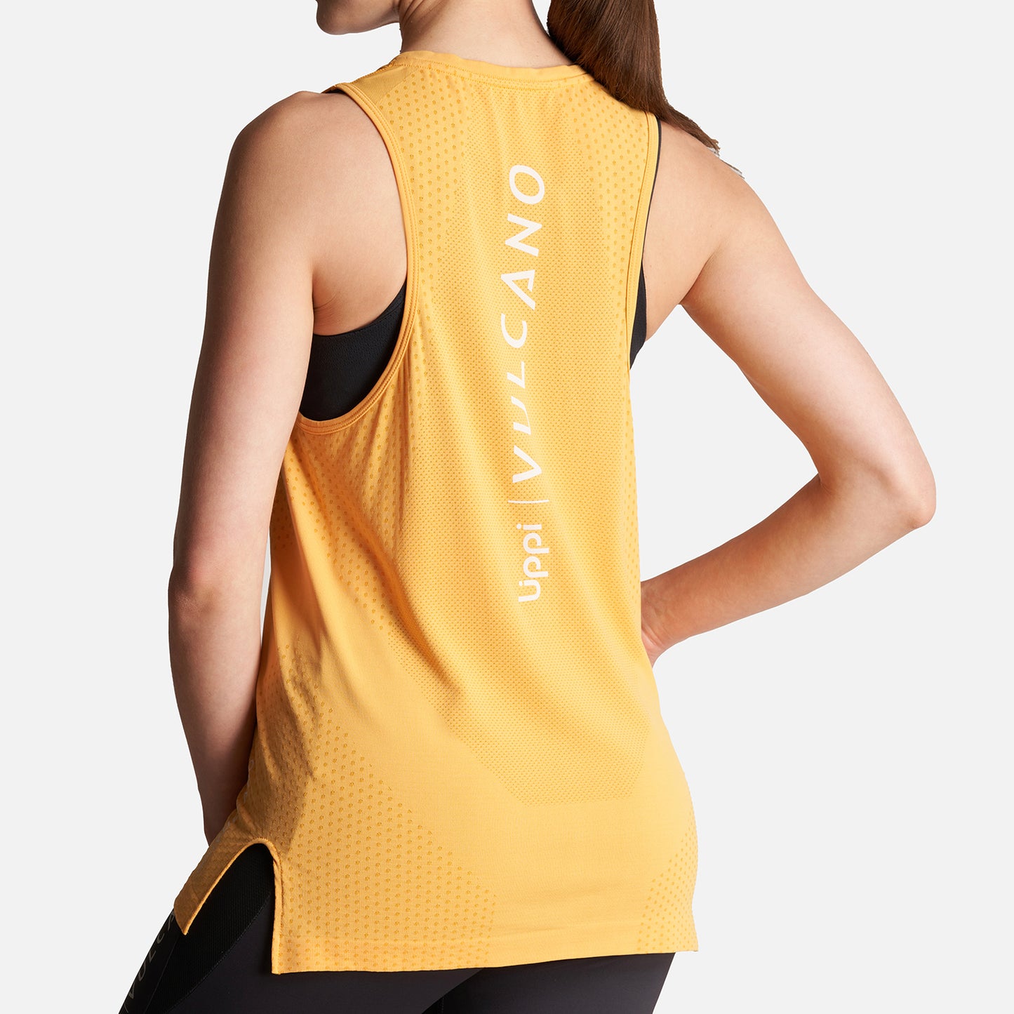 Polera Mujer 4 Run Seamless Trail T-Shirt Amarillo Lippi