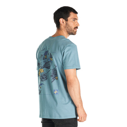 Polera Hombre Vuelvo Celeste Haka Honu