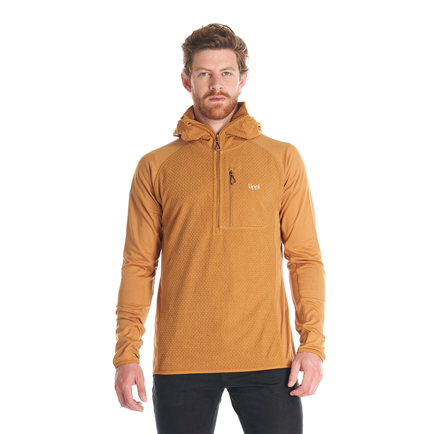 Poleron Hombre Jacaranda Mountain Nano-F 14 Zip Hoody Mostaza Lippi