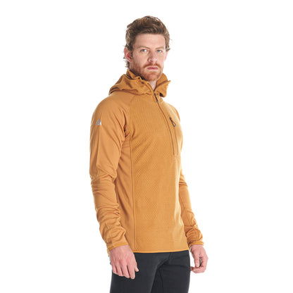 Poleron Hombre Jacaranda Mountain Nano-F 14 Zip Hoody Mostaza Lippi