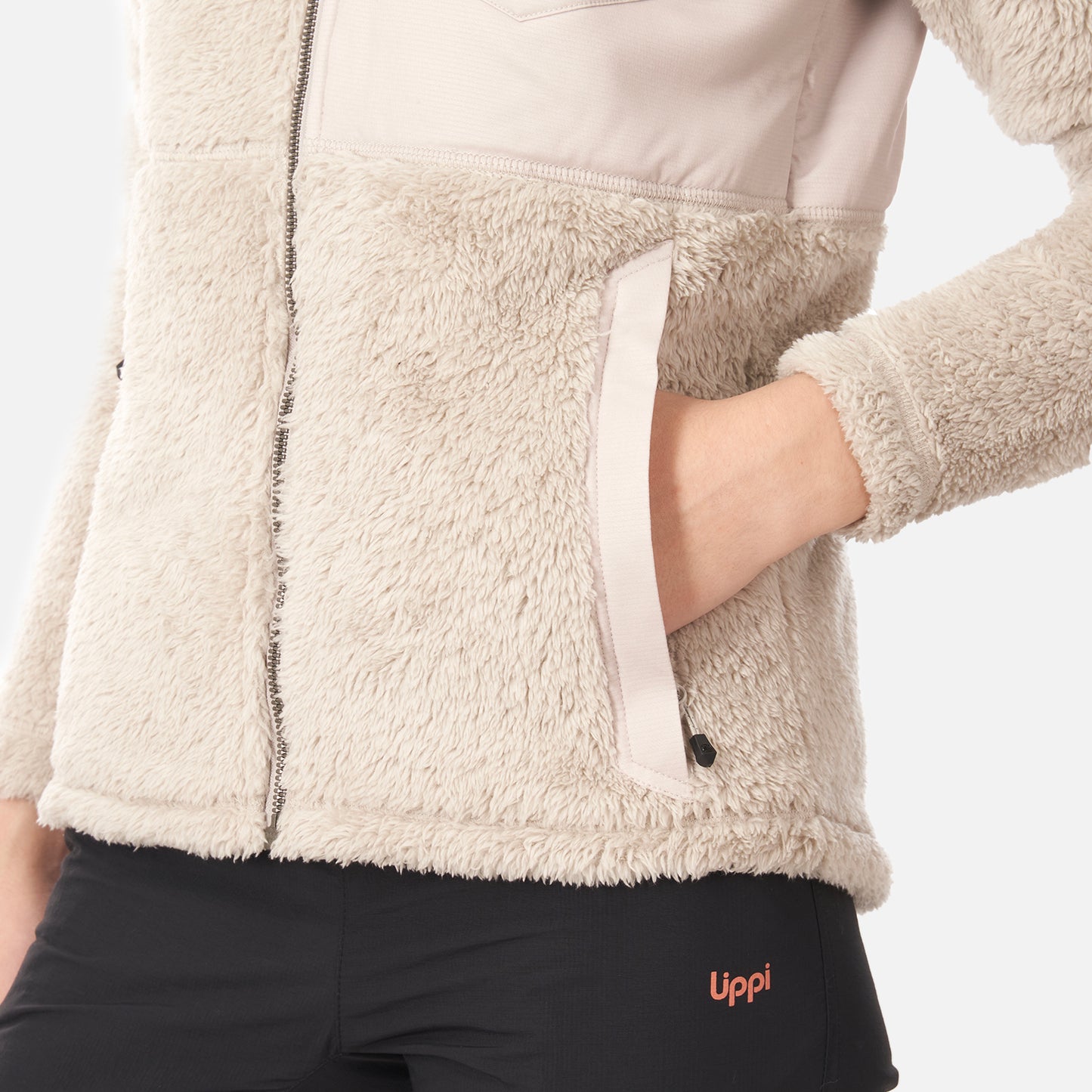 Chaqueta Teen Girl Bear Shaggy-Pro Hoody Jacket Beige Lippi