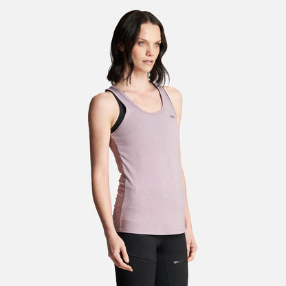 Polera Mujer Summit UV-Stop Tank Melange Malva Lippi