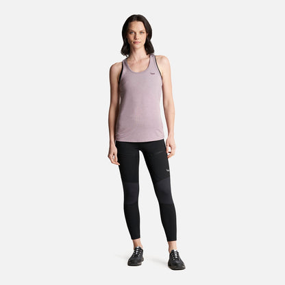 Polera Mujer Summit UV-Stop Tank Melange Malva Lippi