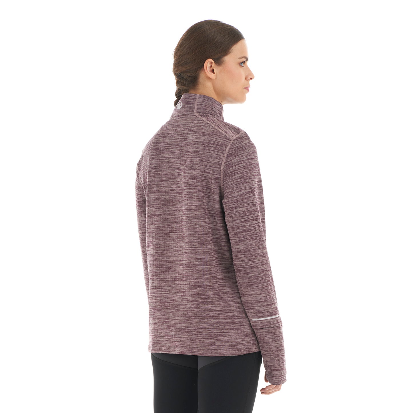 Poleron Mujer Just Move Nano-F 14 Zip Lila Lippi