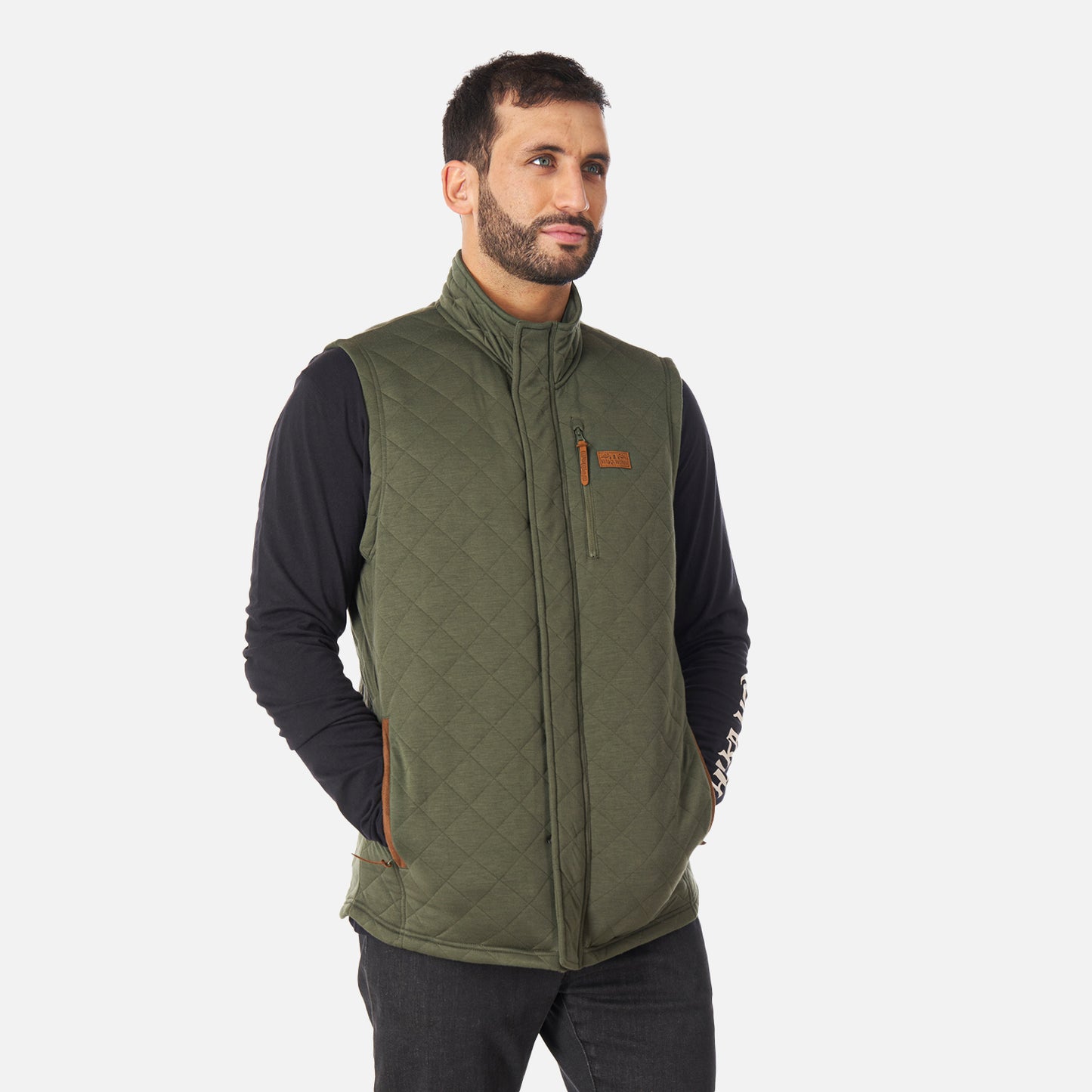 Poleron Hombre Vest-ir Verde Militar Haka Honu