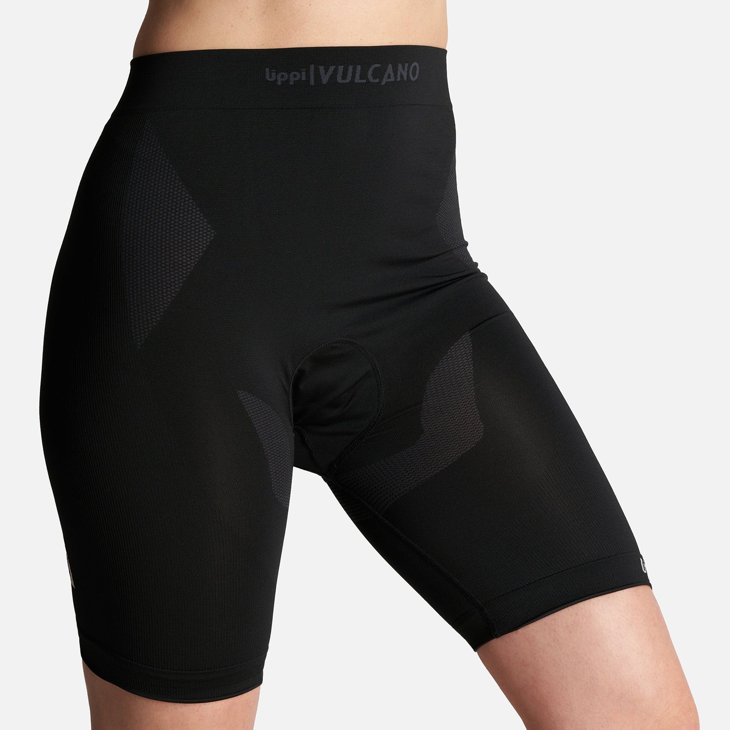 Calza Mujer 4 Bike Seamless Short Negro Lippi