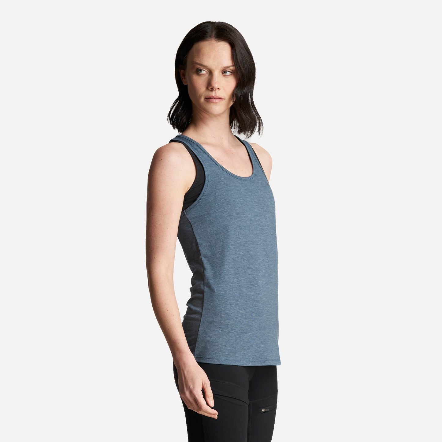 Polera Mujer Summit UV-Stop Tank Azul Grisaceo Lippi