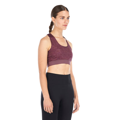 Peto Mujer In-Motion Crossback Bra Melange Lila Lippi