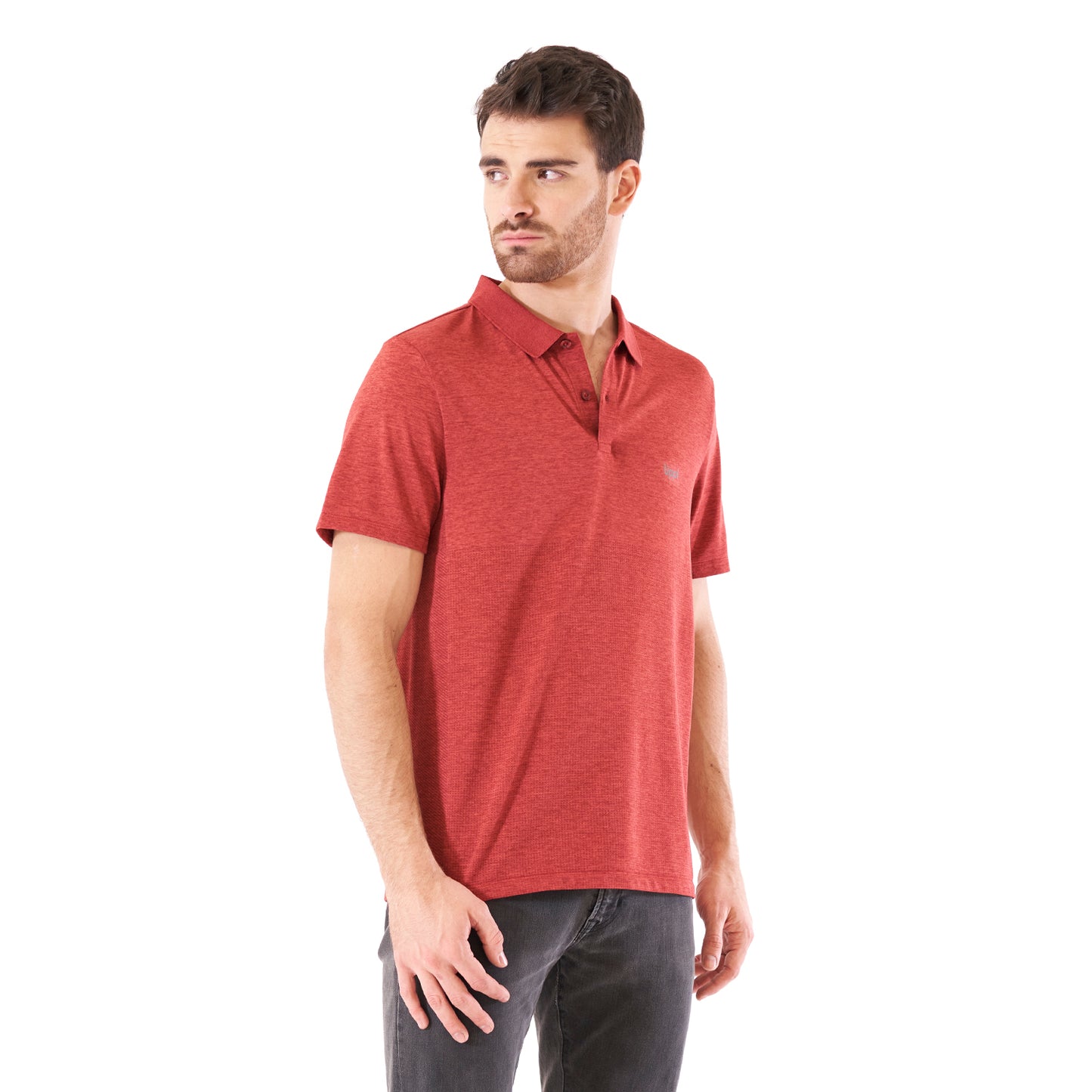 Polera Hombre B-Classic Seamless Polo Rojo Lippi