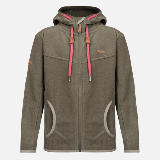 Poleron Niña Stripes Nano-F Full Zip Hoody Laurel Lippi