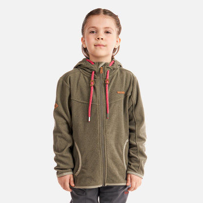 Poleron Niña Stripes Nano-F Full Zip Hoody Laurel Lippi