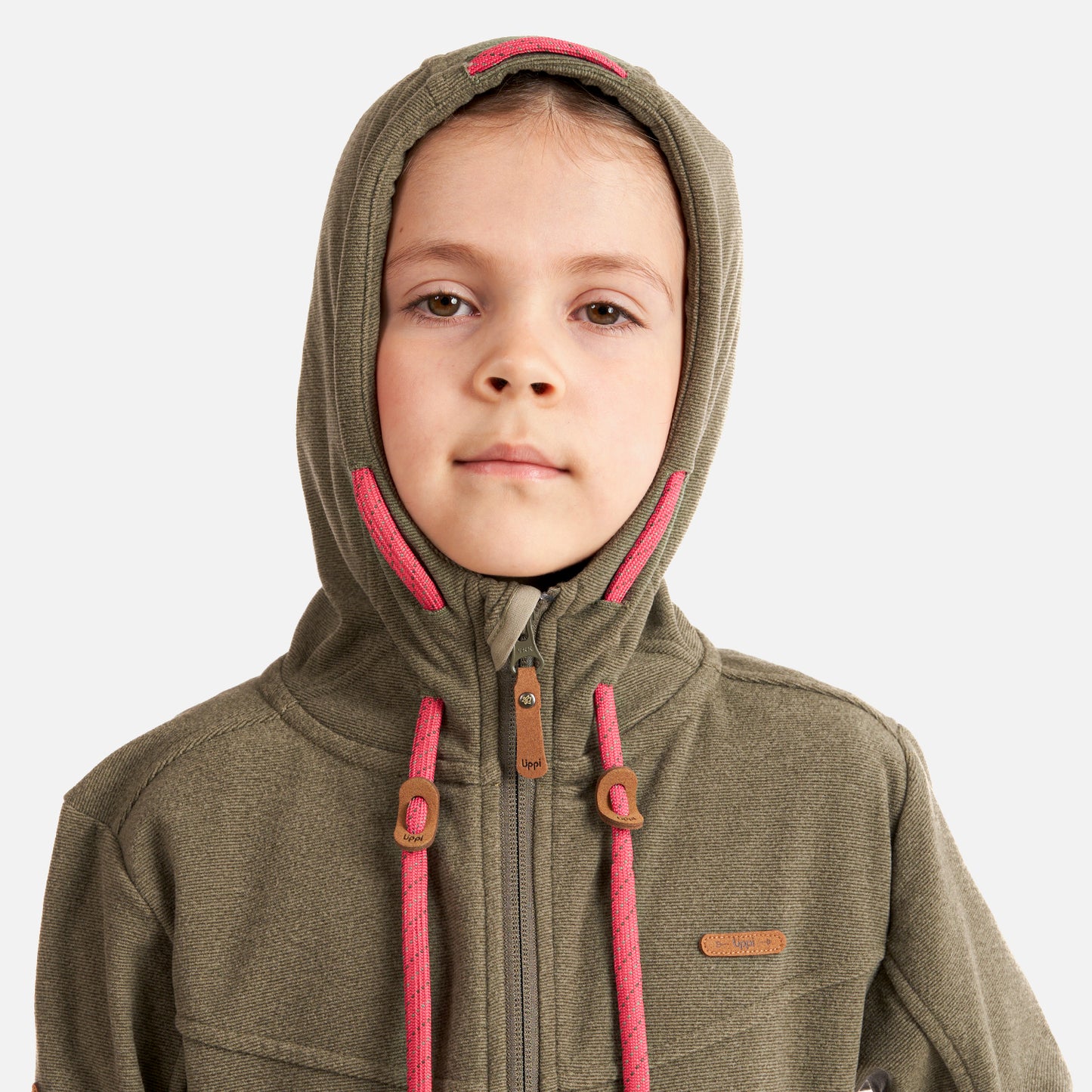 Poleron Niña Stripes Nano-F Full Zip Hoody Laurel Lippi