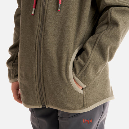 Poleron Niña Stripes Nano-F Full Zip Hoody Laurel Lippi